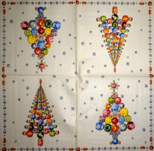 072 Weihnachtsbaum - 4-lagig - Ihr - Taschentuch